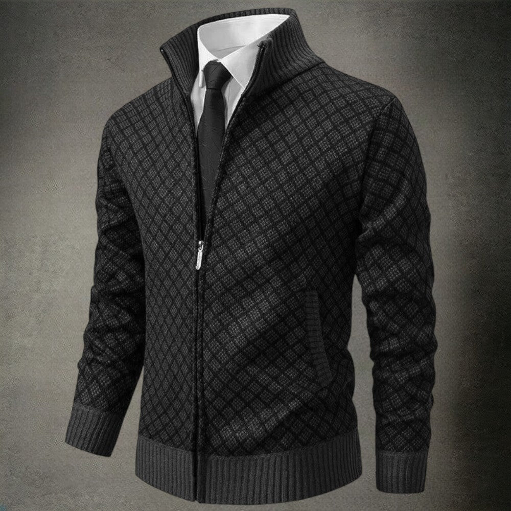 Levoire | Veste en tricot stylée pour hommes Noir