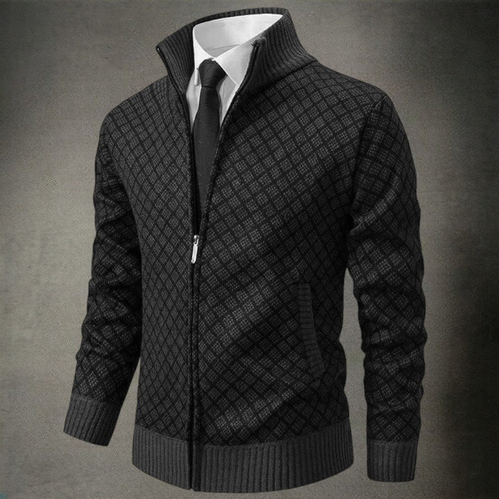 Levoire | Veste en tricot stylée pour hommes Noir