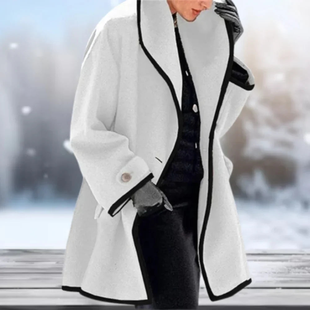 Levoire | Manteau En Laine Rétro Blanc