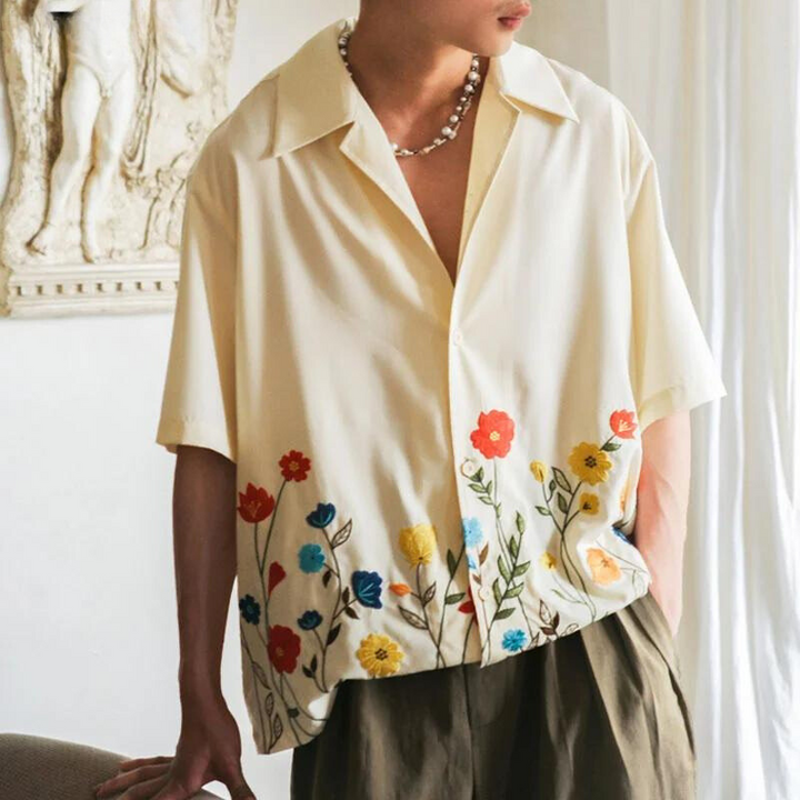 Levoire | Chemise À Fleurs À Manches Courtes