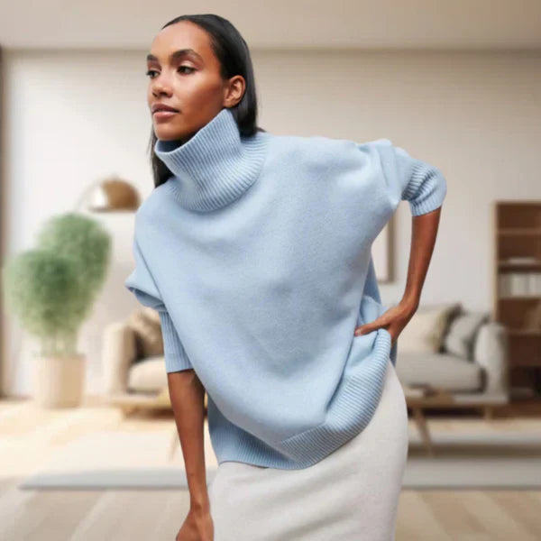 Levoire | Pull À Col Roulé Pour Femmes Bleu