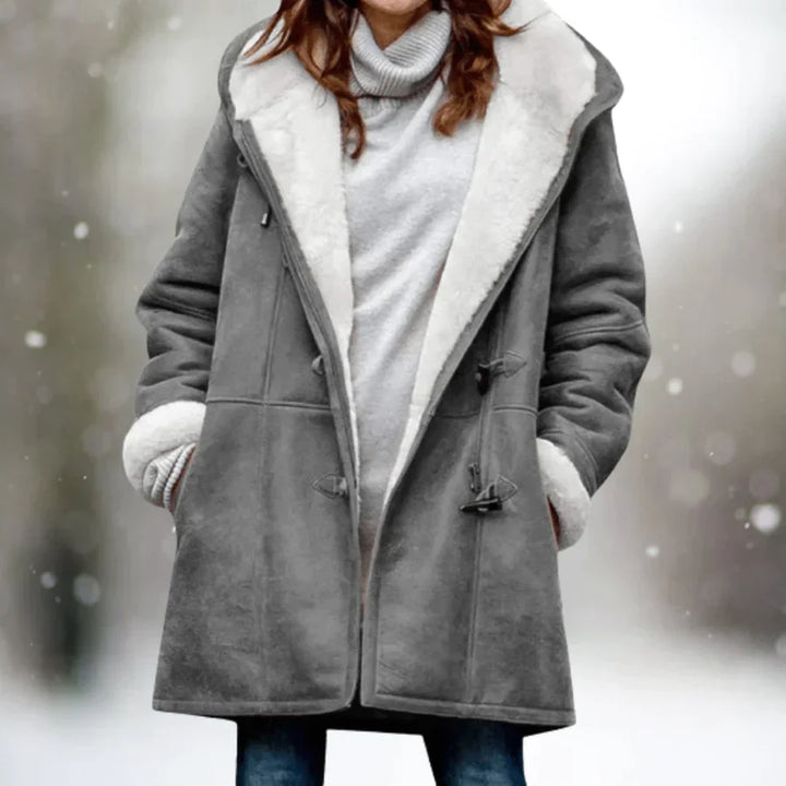 Levoire | Veste Polaire Premium Avec Capuche Partiellement Doublee, Ideale Pour L’Exterieur Gris