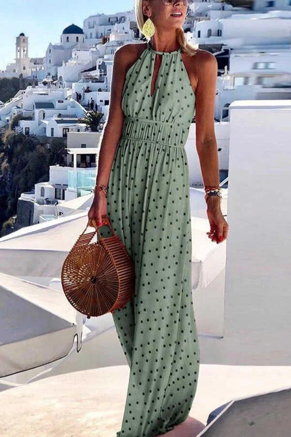 Levoire | Robe longue à imprimé coloré Vert