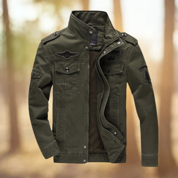 Levoire | Veste De Pluie À Col Montant À Manches Longues Vert