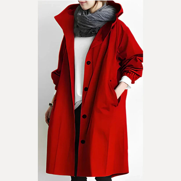 Levoire | Long Coupe-Vent Avec Capuche Rot
