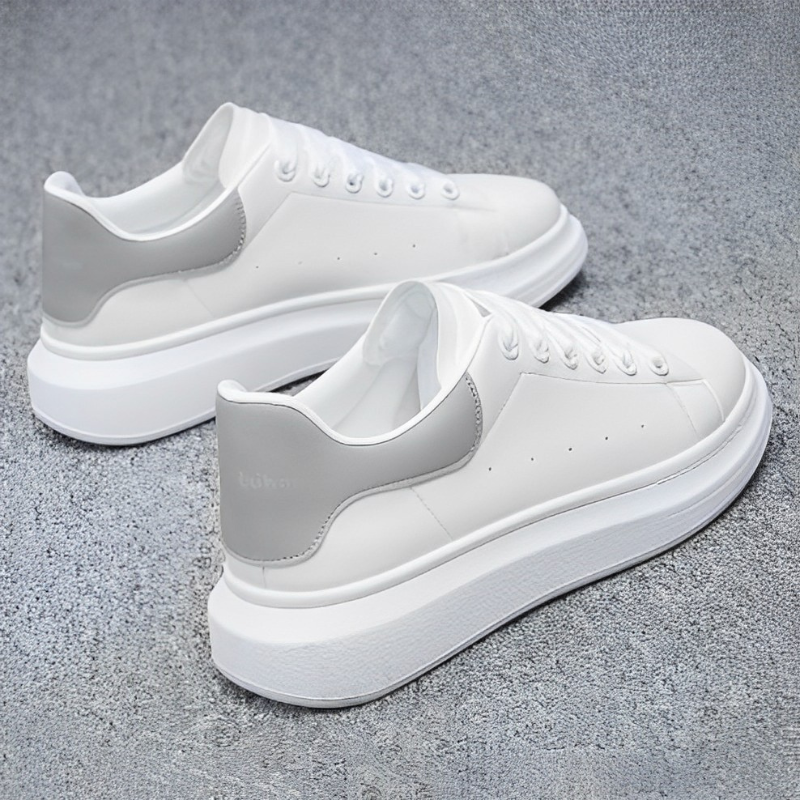 Levoire | Baskets Blanches Pour Hommes Blanc Gris