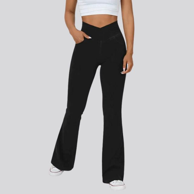 Levoire | Leggings À Taille Haute Et Jambes Larges