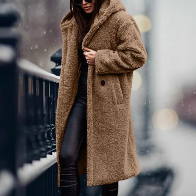 Levoire | Veste Confortable Avec Capuche Kamel
