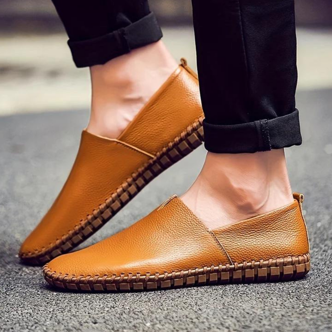 Levoire | Mocassins Pour Hommes En Cuir Braun
