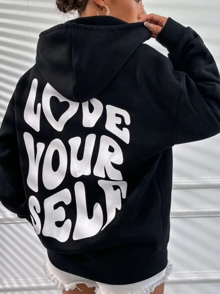 Levoire | Love Sweat À Capuche En 100% Coton Noir
