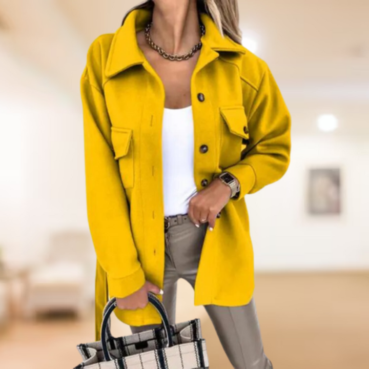 Levoire | Manteau Trench Chaud Pour Femme Gelb