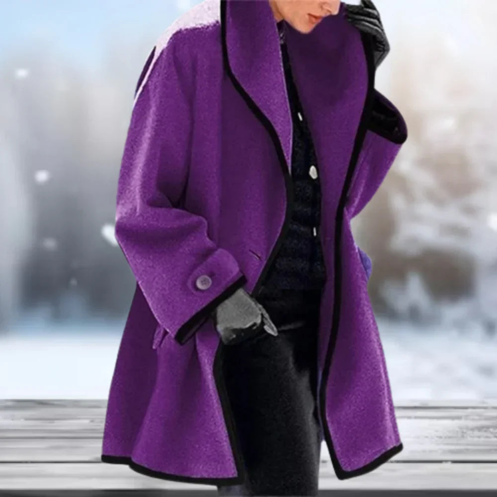 Levoire | Manteau En Laine Rétro Lilas