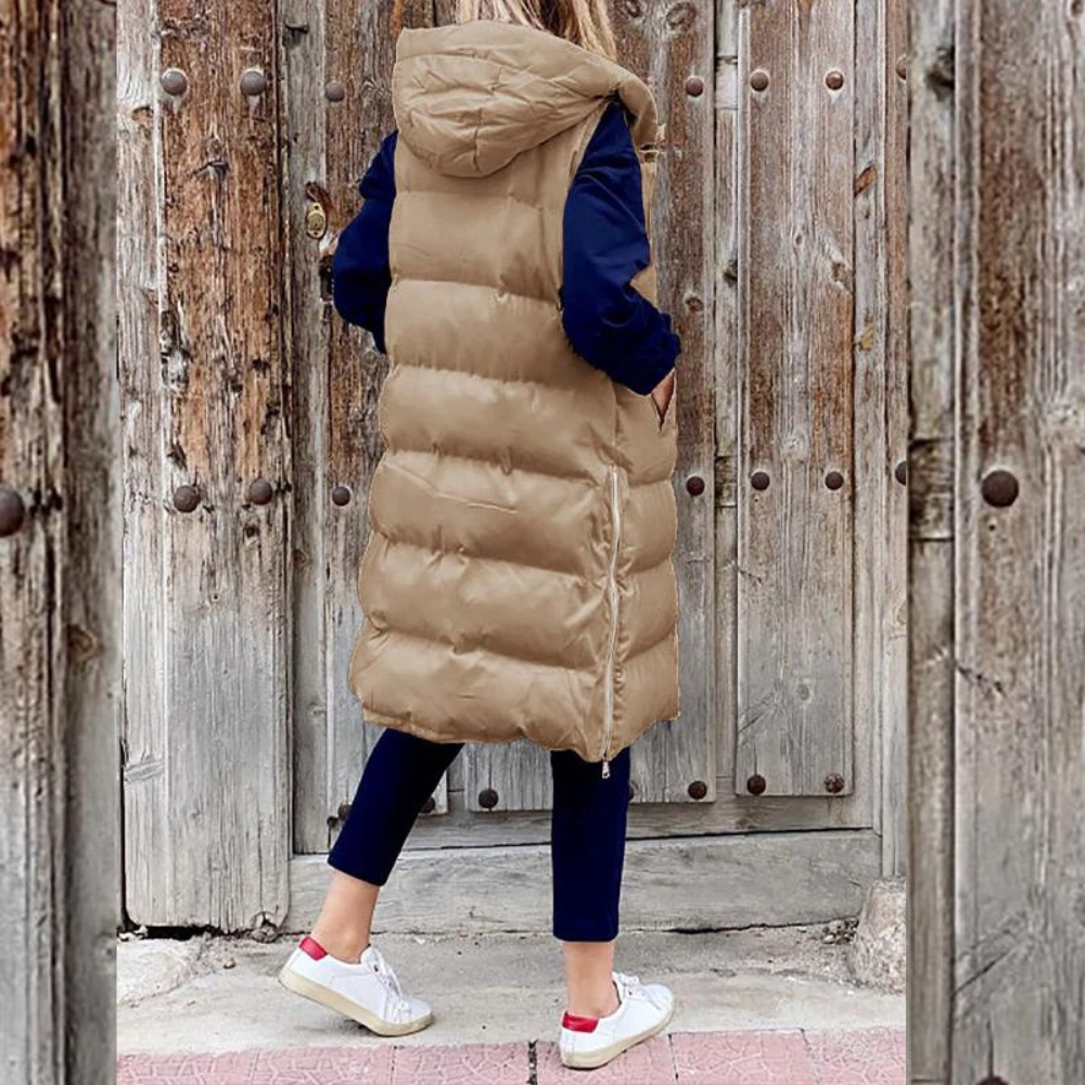 Levoire | Veste D'Hiver Longue Tendance Avec Capuche Pour Femmes