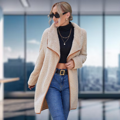 Levoire | Manteau d'hiver en tissu confortable Abricot