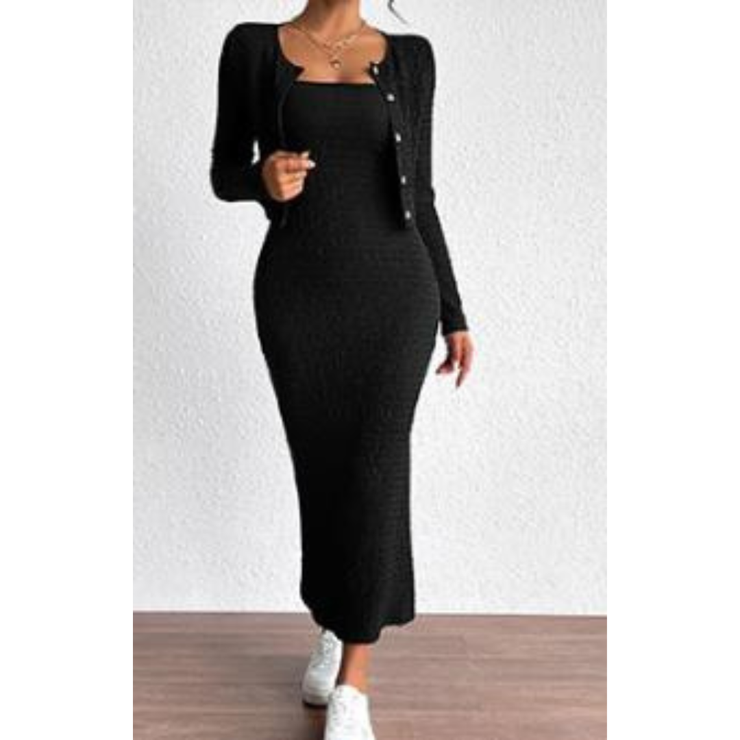 Levoire | Femme Ensemble de robes élégantes Noir