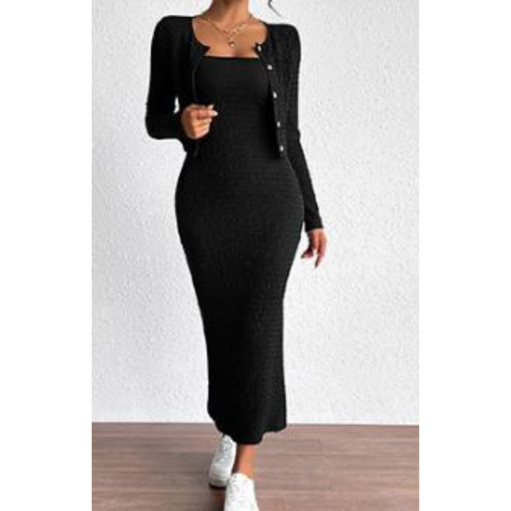 Levoire | Femme Ensemble de robes élégantes Noir