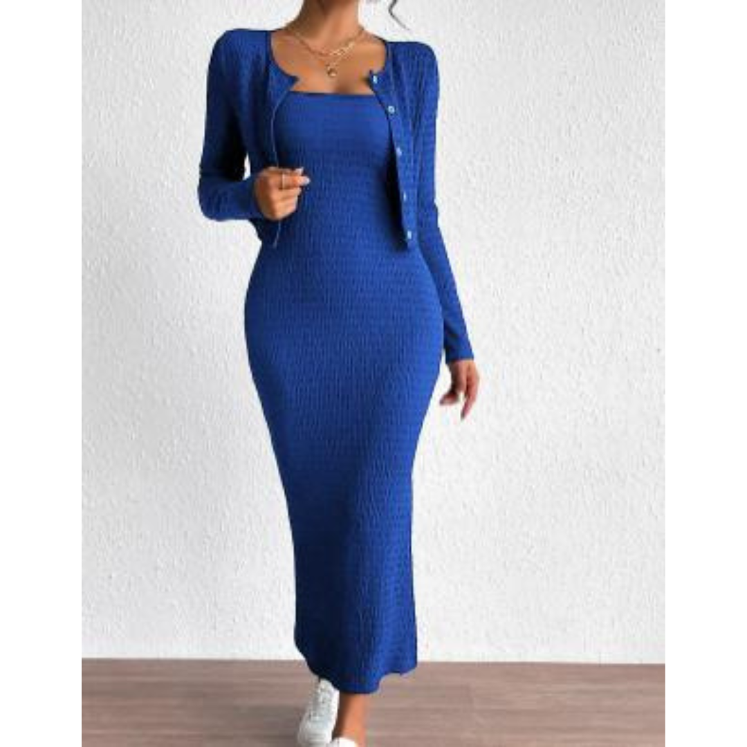 Levoire | Femme Ensemble de robes élégantes Bleu