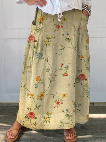 Levoire | Jupe À Motif Floral Avec Poche
