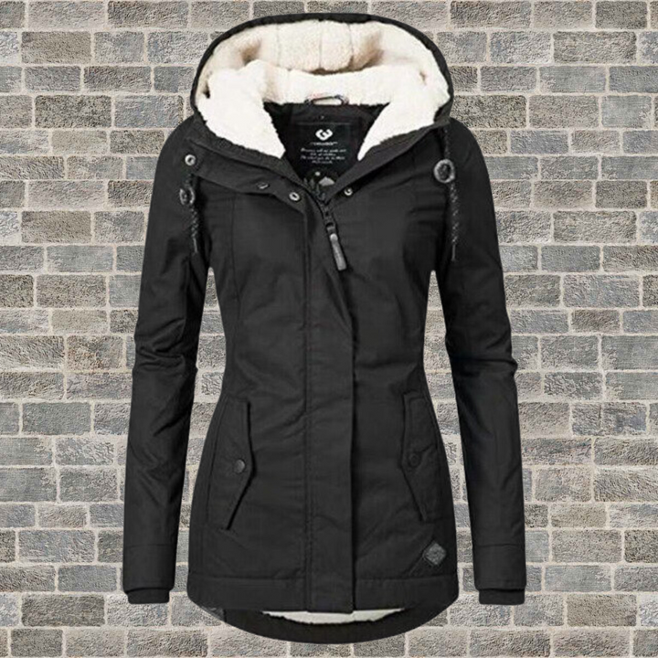 Levoire | Veste en coton chaude pour femmes Noir