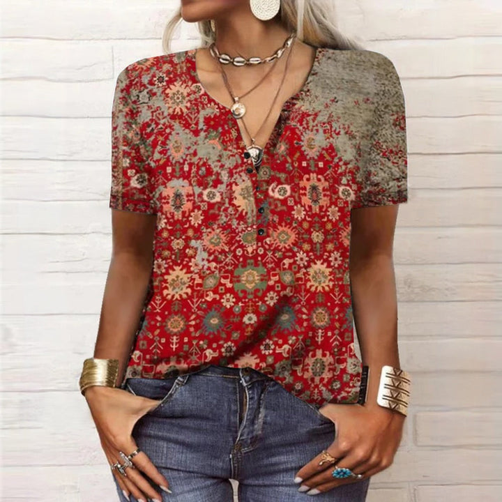 Levoire | Blouse D'Été Élégante Rot