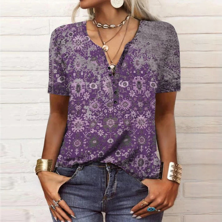 Levoire | Blouse D'Été Élégante Violet