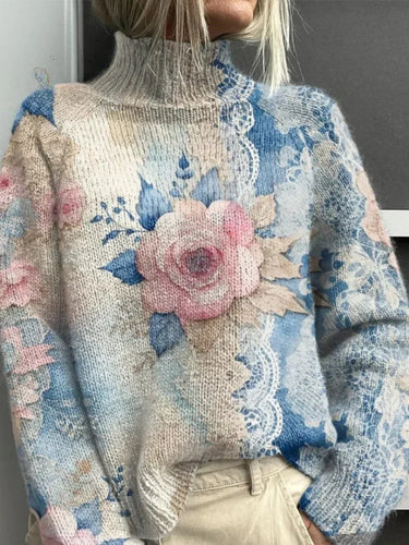Levoire | Pull en tricot avec dentelle