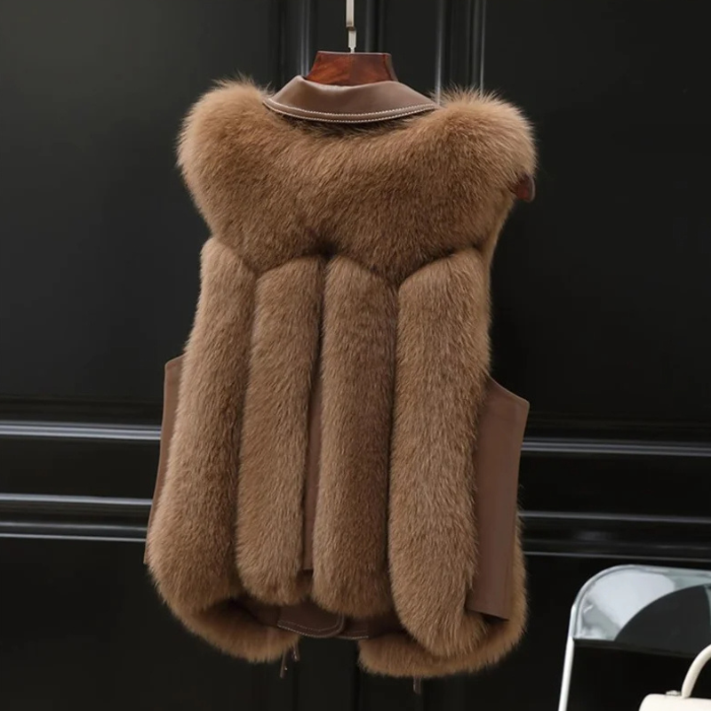 Levoire | Gilet En Fausse Fourrure Avec Un Design Luxueux