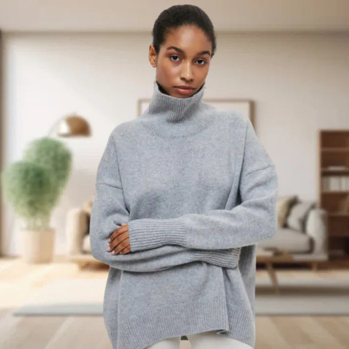 Levoire | Pull À Col Roulé Pour Femmes Gris