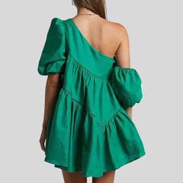 Levoire | Robe Mini À Épaule Dnce Avec Manches Bouffantes Pour Femmes