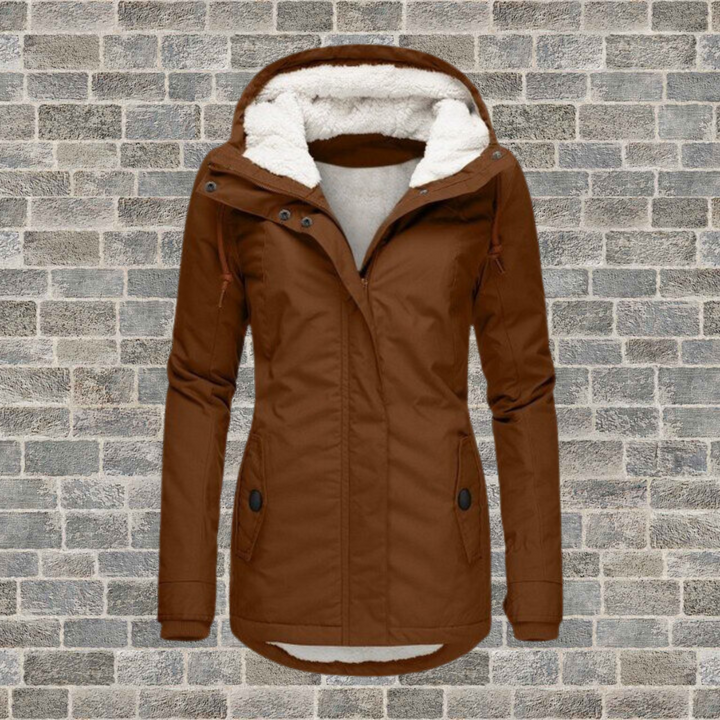 Levoire | Veste en coton chaude pour femmes Braun