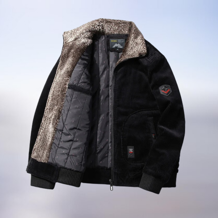 Levoire | Veste Chaude Avec Intérieur Doux Noir
