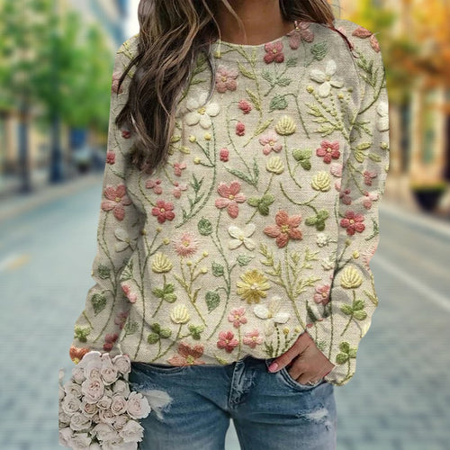 Levoire | Pull Tendance Avec Motif Floral Pour Femmes