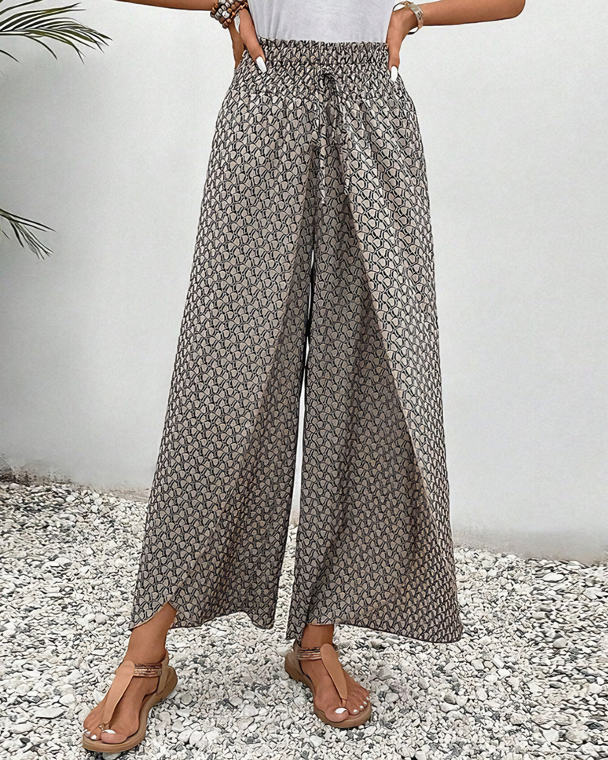 Levoire | Pantalon Présent Avec Motif Géométrique