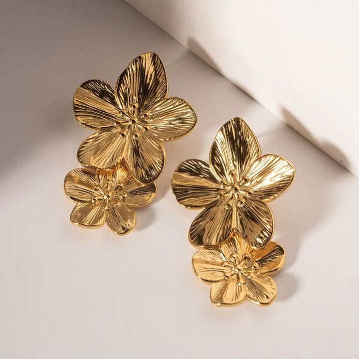 Levoire | Boucles D'Oreilles En Acier Inoxydable Doré Vintage