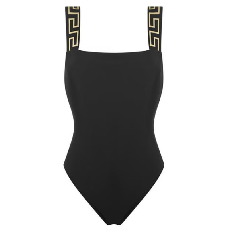 Levoire | Greca Kay Maillot De Bain Élégante Noir Maillot De Bain Une Pièce
