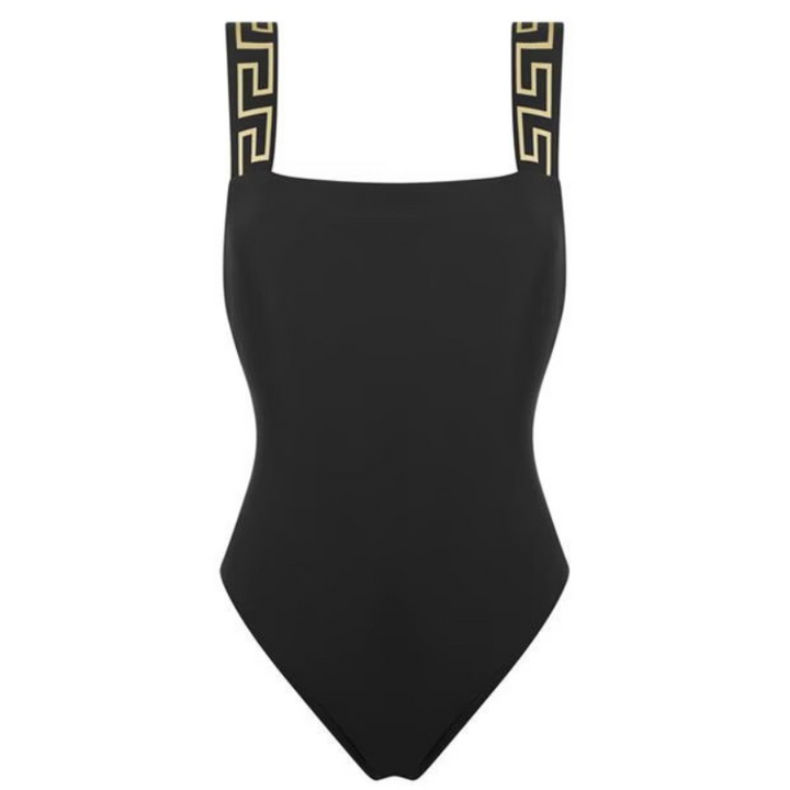 Levoire | Greca Kay Maillot De Bain Élégante Noir Maillot De Bain Une Pièce