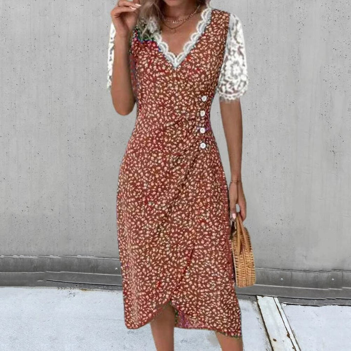 Levoire | Robe En Dentelle Exclusive Rot