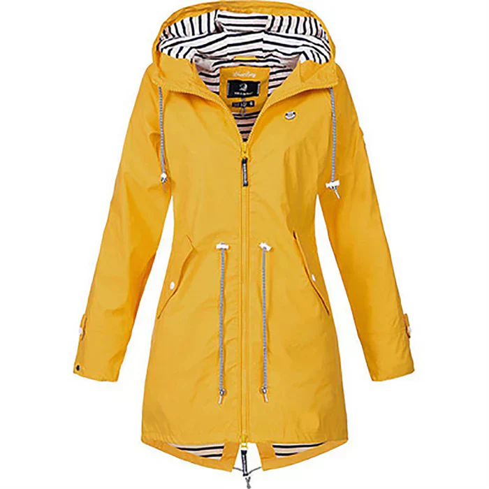 Levoire | Le manteau de pluie élégant et imperméable pour femmes Jaune