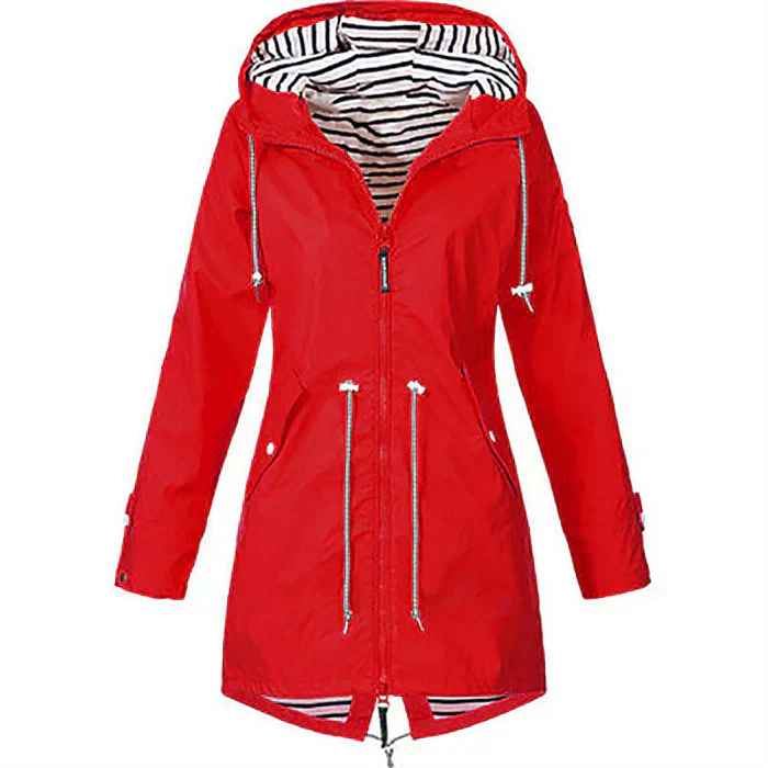 Levoire | Le manteau de pluie élégant et imperméable pour femmes Rot