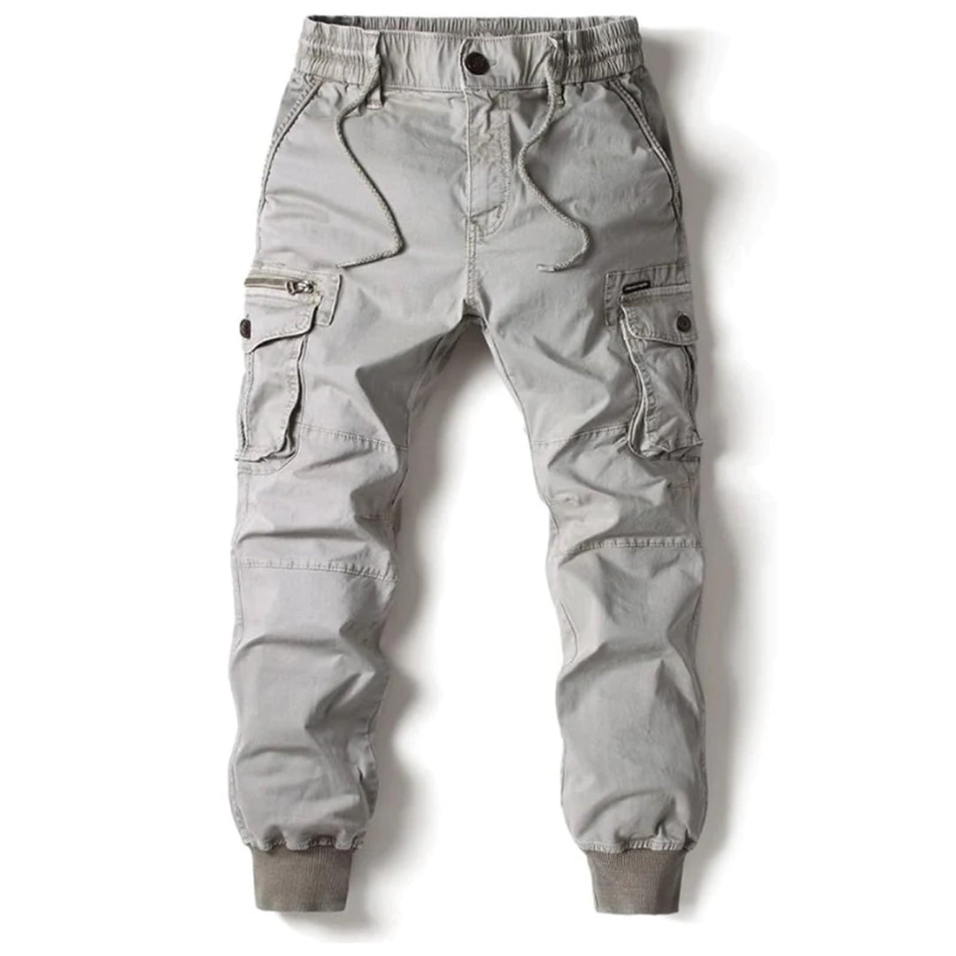 Levoire | Pantalons cargo confortables avec poches Gris clair