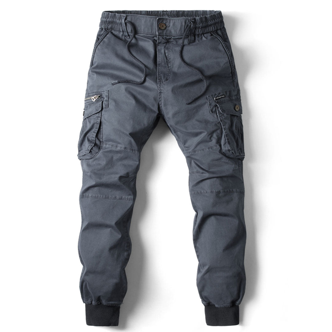 Levoire | Pantalons cargo confortables avec poches gris foncé