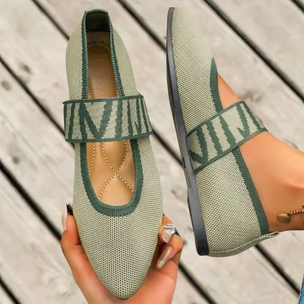 Levoire | Chaussures Plates Fuselées Pour Femmes Vert