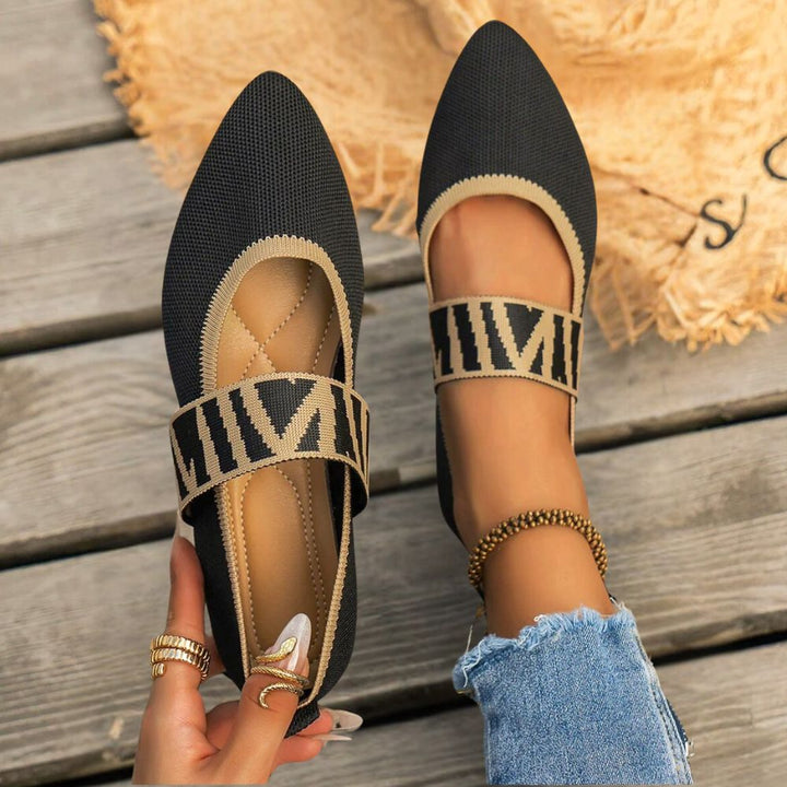 Levoire | Chaussures Plates Fuselées Pour Femmes Noir