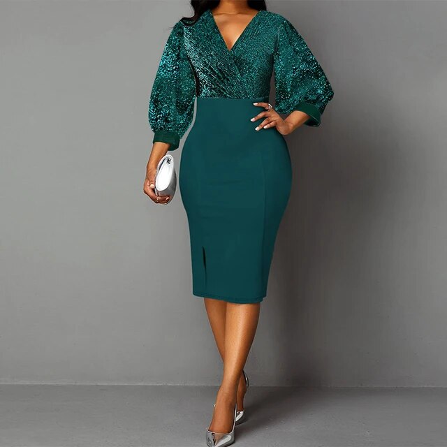 Levoire | Robe Bodycon Élégante Vert