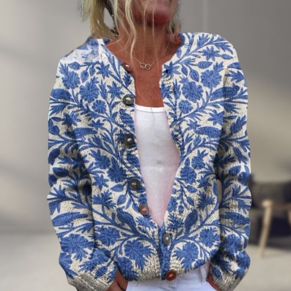 Levoire | Gilet À Motif Floral Stylé Mer de fleurs
