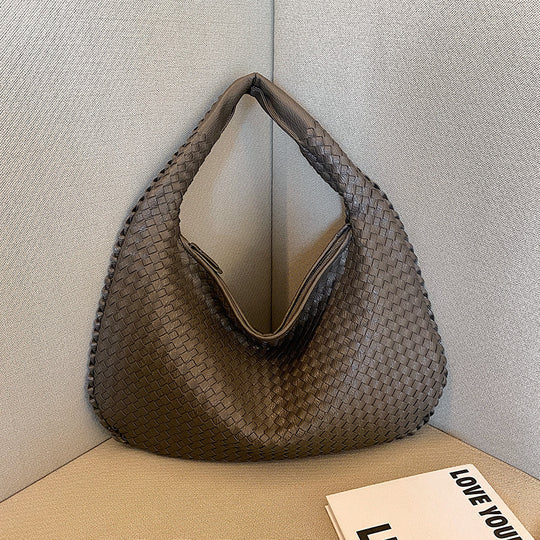 Levoire | Sac De Courses Tissé En Rouge Gris