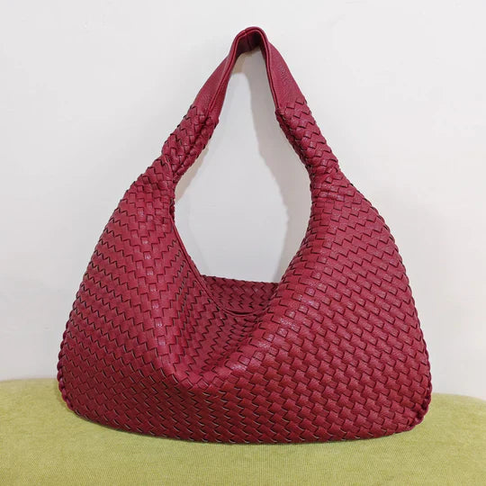 Levoire | Sac De Courses Tissé En Rouge Vin