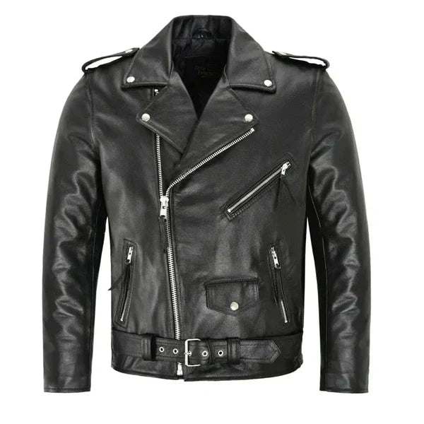 Levoire | Leeuwen | Veste En Cuir Pour Hommes Moderne Noir
