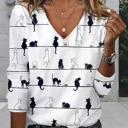 Levoire | pull en jacquard de chat créatif