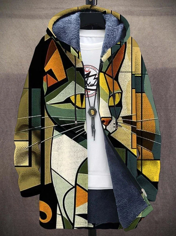 Levoire | Manteau Moderne À Manches Longues Avec Imprimé Artistique Style 6